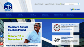 What Pihhealth.org website looked like in 2019 (5 years ago)