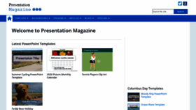 What Presentationmagazine.com website looked like in 2019 (4 years ago)