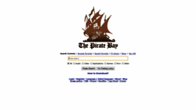 What Pirate-bays.net website looked like in 2019 (4 years ago)