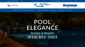What Poolelegance.com website looked like in 2019 (4 years ago)