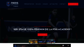 What Psg-academy-france.fr website looked like in 2019 (4 years ago)