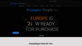 What Prompterpeople.eu website looked like in 2019 (4 years ago)