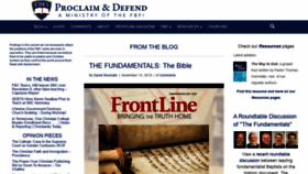 What Proclaimanddefend.org website looked like in 2019 (4 years ago)