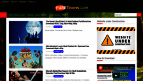 What Puretoons.me website looked like in 2019 (4 years ago)