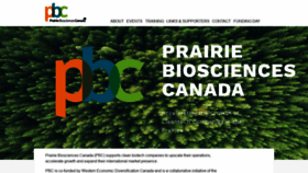 What Prairiebiosciences.ca website looked like in 2019 (4 years ago)