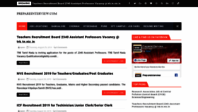 What Prepareinterview.com website looked like in 2019 (4 years ago)