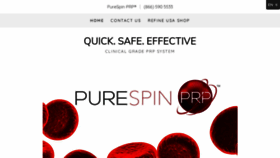 What Purespinprp.com website looked like in 2019 (4 years ago)