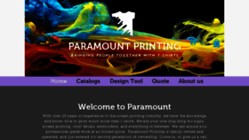 What Paramountscreenprinting.com website looked like in 2019 (4 years ago)