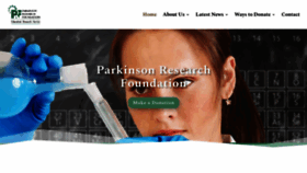 What Parkinsonhope.org website looked like in 2019 (4 years ago)