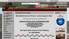 What Pirnaerlokschuppen.de website looked like in 2019 (4 years ago)
