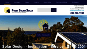 What Pugetsoundsolar.com website looked like in 2019 (4 years ago)