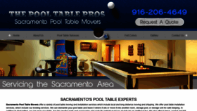 What Pooltablemoversinsacramento.com website looked like in 2019 (4 years ago)