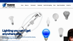 What Parkerlighting.com website looked like in 2019 (4 years ago)