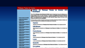What Palenquefiestasdeoctubre.com website looked like in 2019 (4 years ago)