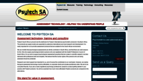What Psytech.co.za website looked like in 2019 (4 years ago)