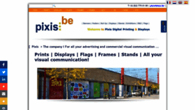 What Pixis.be website looked like in 2019 (4 years ago)