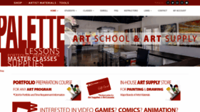 What Paletteartschool.com website looked like in 2019 (4 years ago)