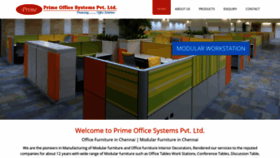 What Primeofficesystems.in website looked like in 2019 (4 years ago)