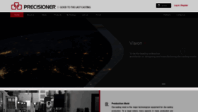 What Precisioner.com website looked like in 2019 (4 years ago)