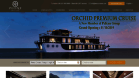 What Peonycruises.com website looked like in 2019 (4 years ago)