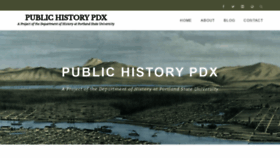 What Publichistorypdx.org website looked like in 2019 (4 years ago)