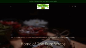 What Purewraps.com website looked like in 2019 (4 years ago)