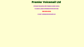 What Premiervoicemail.co.uk website looked like in 2019 (4 years ago)