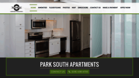 What Parksouthapartments.com website looked like in 2019 (4 years ago)