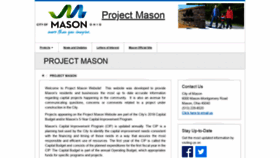 What Projectmason.com website looked like in 2019 (4 years ago)