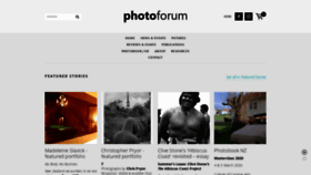 What Photoforum-nz.org website looked like in 2019 (4 years ago)