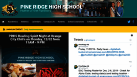 What Pineridgehighschool.com website looked like in 2019 (4 years ago)