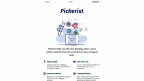 What Pickerist.com website looked like in 2019 (4 years ago)