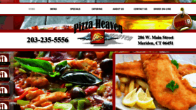What Pizzaheavenmeriden.com website looked like in 2019 (4 years ago)