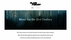 What Plaintheory.com website looked like in 2019 (4 years ago)