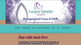 What Psicologalucianasalvador.com website looked like in 2019 (4 years ago)