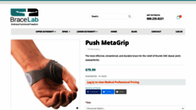 What Pushmetagrip.com website looked like in 2019 (4 years ago)
