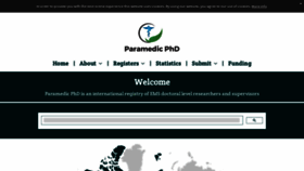 What Paramedicphd.com website looked like in 2019 (4 years ago)