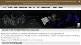 What Prophecy.de website looked like in 2019 (4 years ago)