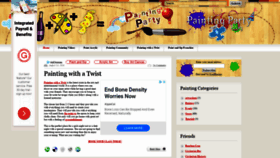 What Paint-party.com website looked like in 2019 (4 years ago)