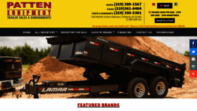 What Pattenequipment.com website looked like in 2019 (4 years ago)