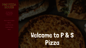 What Pandspizza.com website looked like in 2019 (4 years ago)