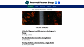 What Personalfinanceblogs.com website looked like in 2019 (4 years ago)