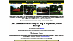 What Perkasiehistory.org website looked like in 2019 (5 years ago)