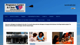 What Pregnancycenterhhi.org website looked like in 2019 (4 years ago)