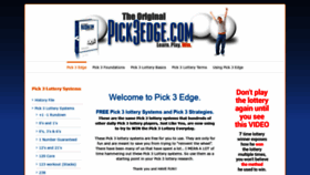 What Pick3edge.com website looked like in 2019 (4 years ago)