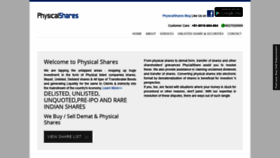 What Physicalshares.com website looked like in 2019 (4 years ago)