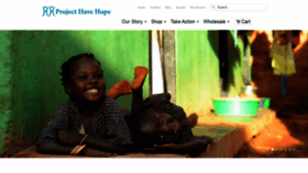 What Projecthavehope.org website looked like in 2019 (4 years ago)