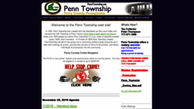 What Penntownship.net website looked like in 2019 (4 years ago)