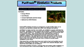 What Purifresh.com website looked like in 2019 (4 years ago)