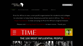 What Prosforafrica.com website looked like in 2019 (4 years ago)